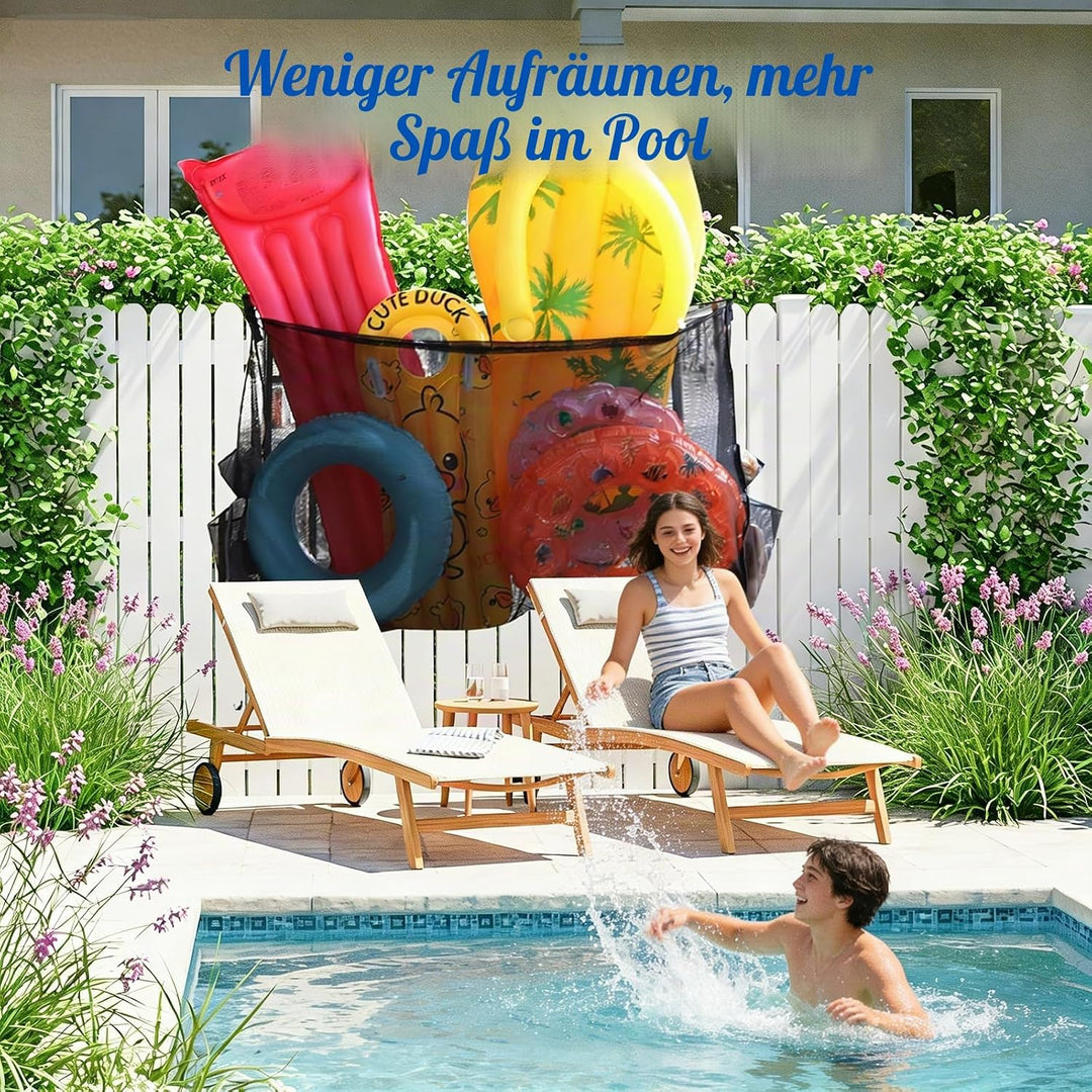 auvstar Pool Aufbewahrungstasche,Float Spielzeug Aufbewahrungsnetz,Hängendes Pools Aufbewahrungs Org
