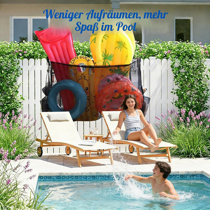 auvstar Pool Aufbewahrungstasche,Float Spielzeug Aufbewahrungsnetz,Hängendes Pools Aufbewahrungs Org