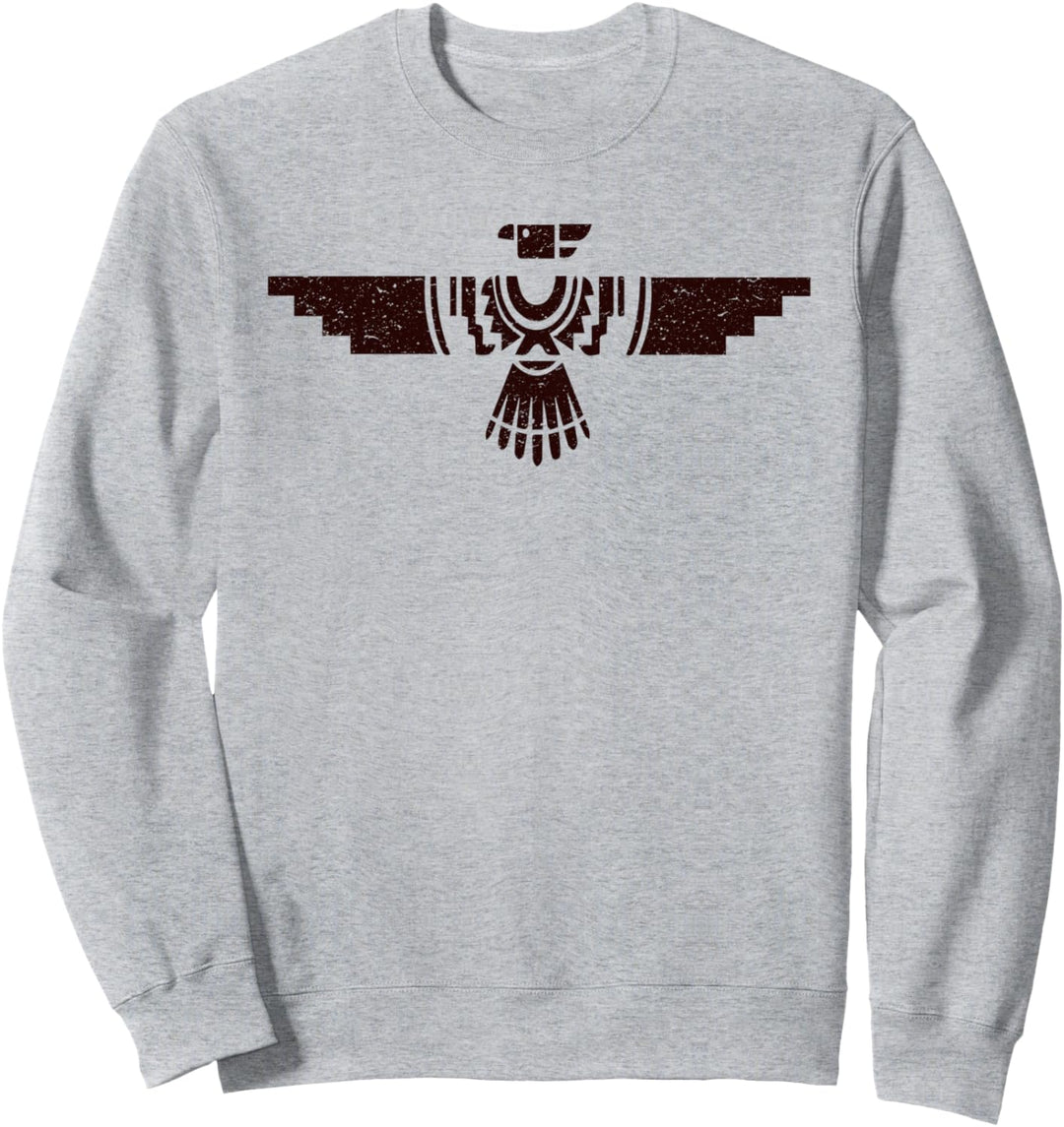 Retro Native American Thunderbird Shirt Stolzer Sweatshirt