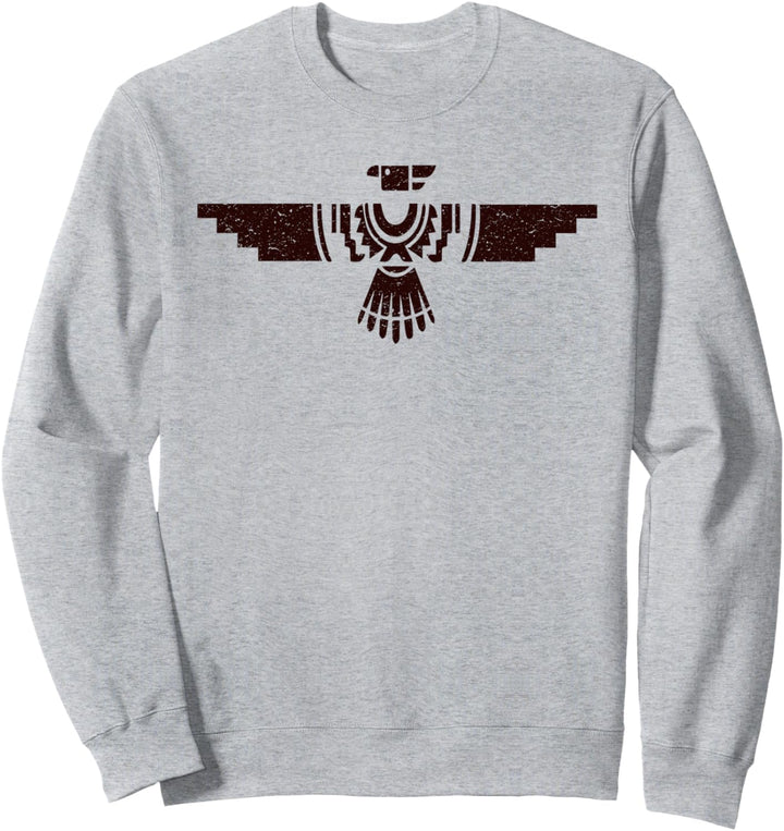 Retro Native American Thunderbird Shirt Stolzer Sweatshirt