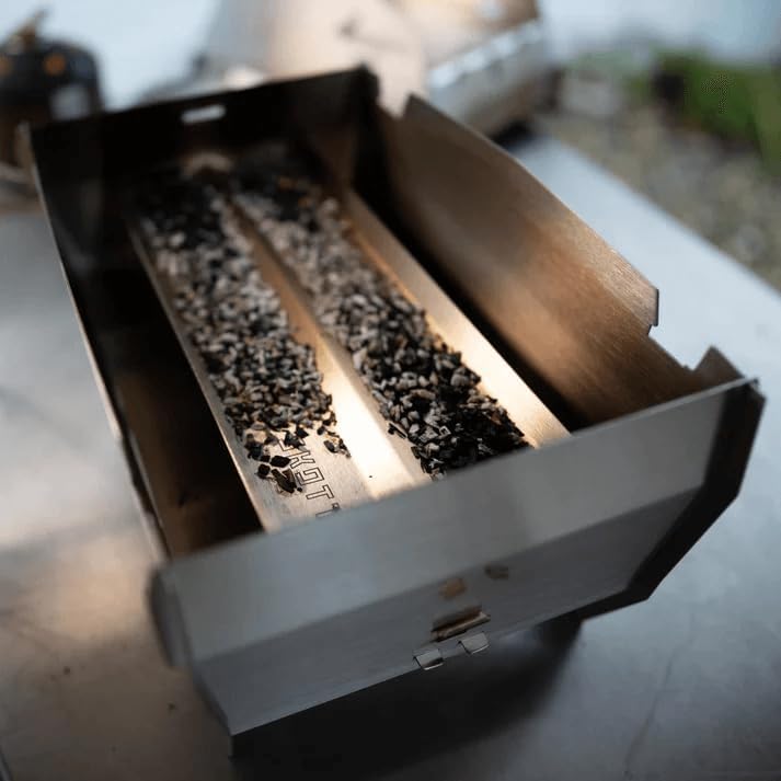 SKOTTI Smak, Edelstahl Räuchereinsatz für SKOTTI Grill, für optimale Räucherergebnisse, ideal für Fi