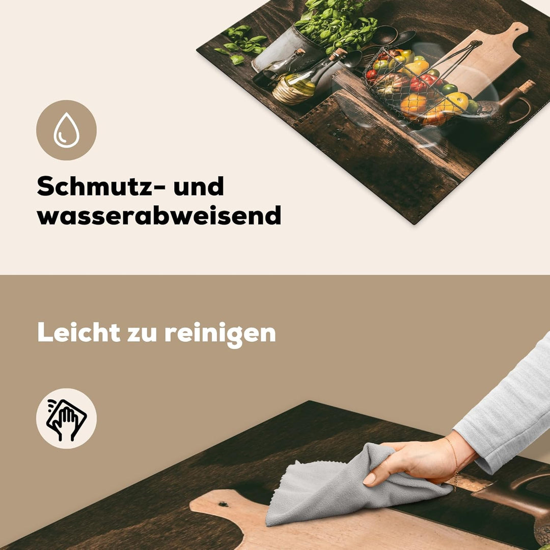 KitchenYeah© Herdabdeckplatte Einteilig Küche Ceranfeld Abdeckplatte Cerankochfeld Abdeckung Indukti