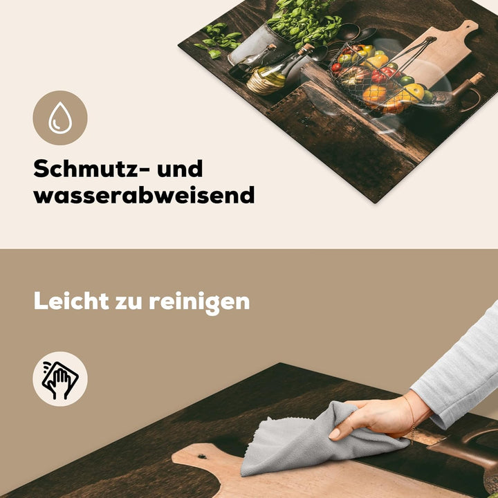 KitchenYeah© Herdabdeckplatte Einteilig Küche Ceranfeld Abdeckplatte Cerankochfeld Abdeckung Indukti