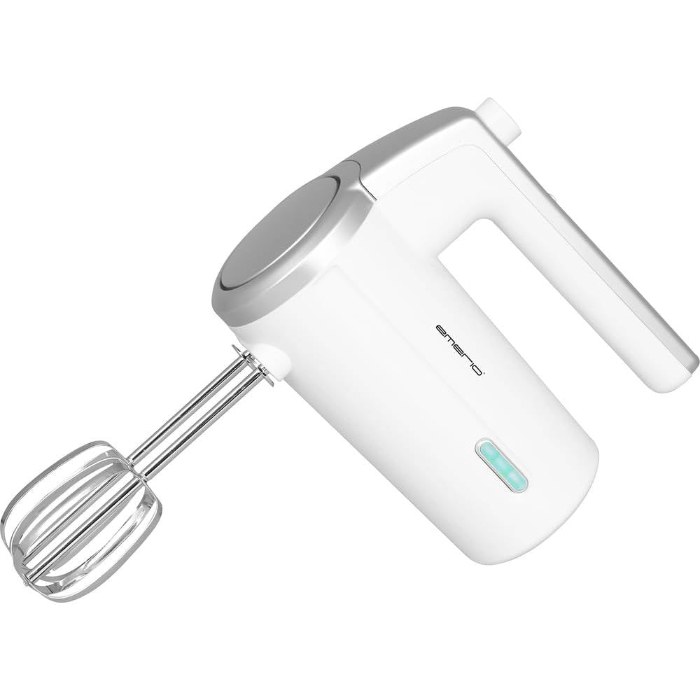 EMERIO kabelloser Akku Handmixer / -rührer - 2 Rührstäbe - 3 Geschwindigkeiten - 2000mAh/7,4V - BPA