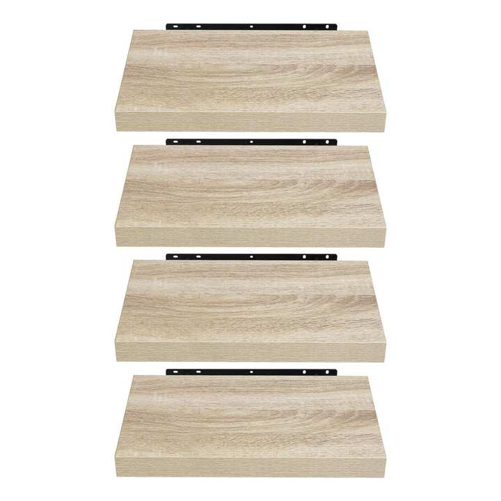 EUGAD Wandregal, Regal Wand 4er Set, Wandboard für Wohnzimmer, Küche, Badezimmer, Bücher/DVD/CD/Bild