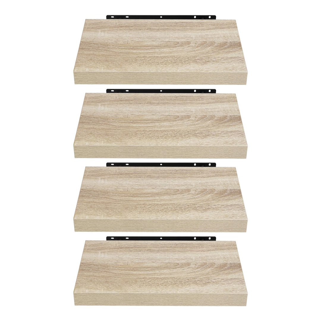 EUGAD Wandregal, Regal Wand 4er Set, Wandboard für Wohnzimmer, Küche, Badezimmer, Bücher/DVD/CD/Bild