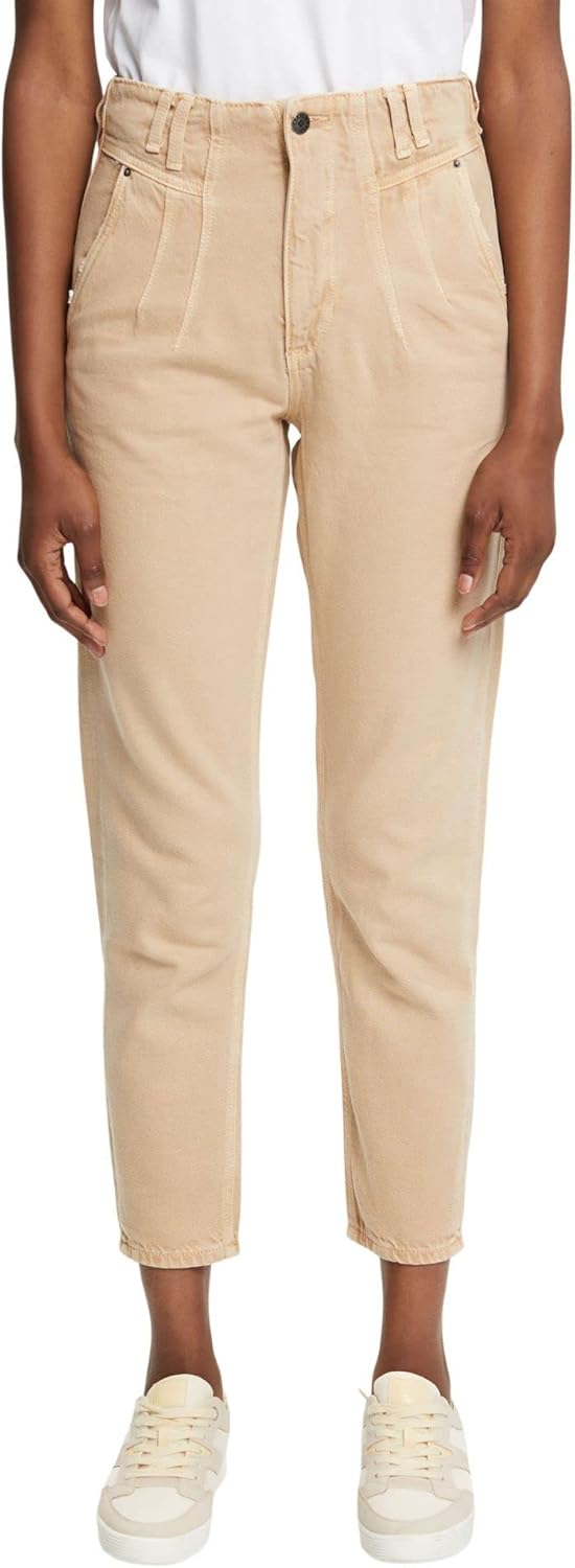ESPRIT Damen Hose 26 260/Light Taupe, 26 260/Light Taupe