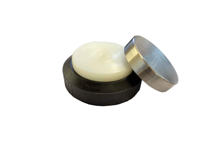 2-in-1 Runde Blöcke mit Gummifuss, Nylon und Stahl 7,6 cm rund (J1400)
