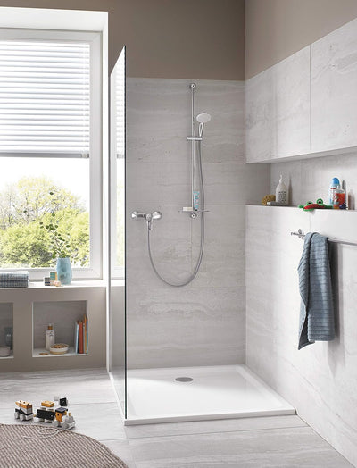 Grohe Tempesta 100, Brausen und Duschsysteme - Brausestangenset, 3 Strahlarten, Chrom, 27796001 Brau