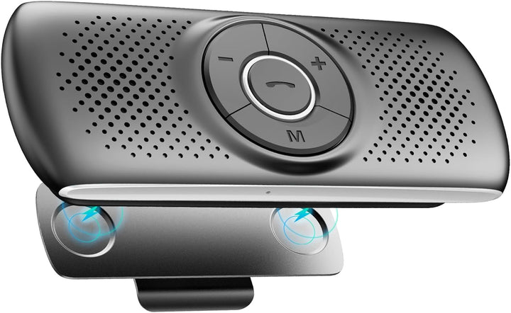 AGPTEK Freisprecheinrichtung für Auto, Bluetooth 5.0, integriertes Mikrofon, mit Clip für GPS, Musik