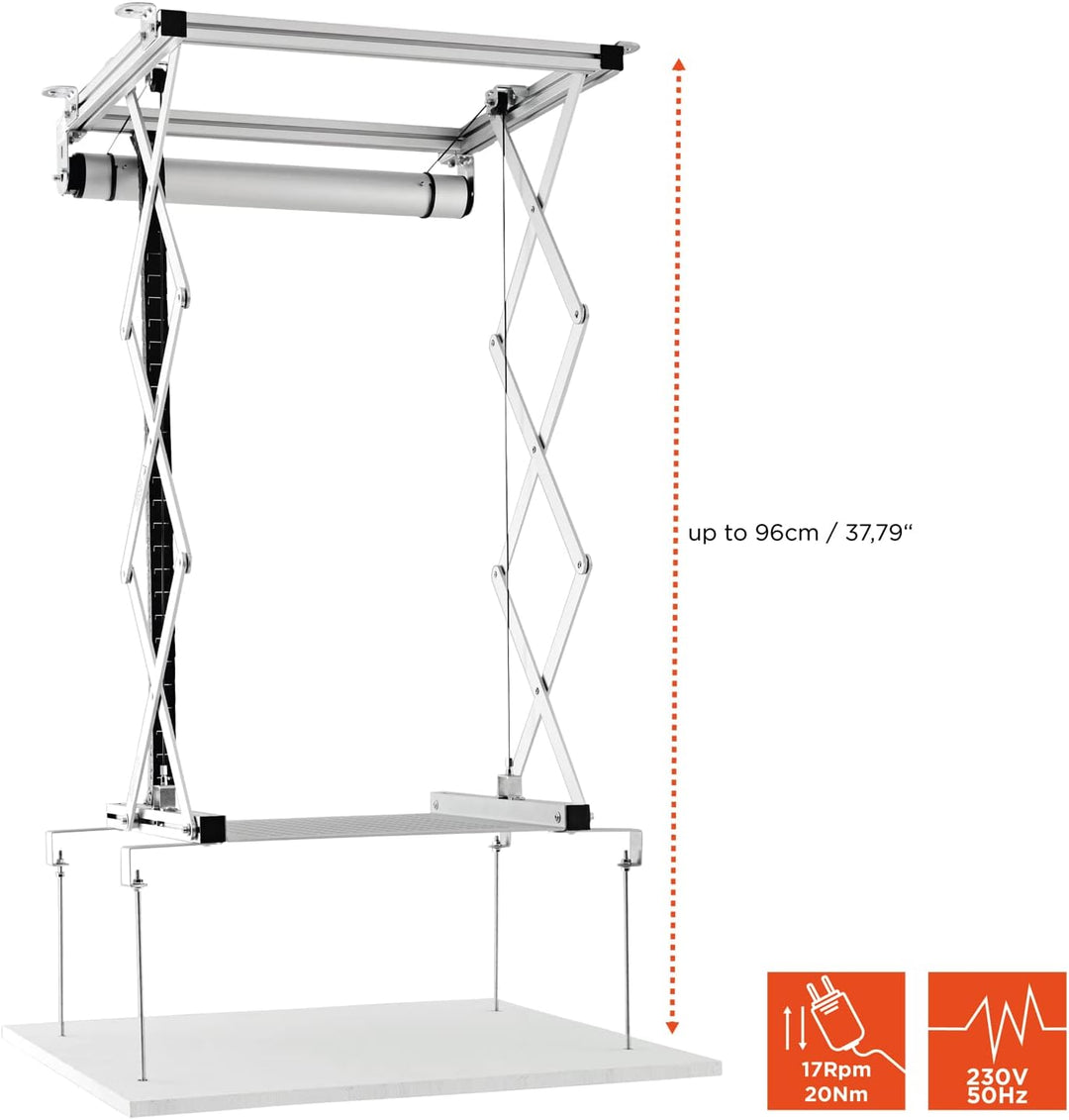 celexon Beamer-Deckenlift PL1000 Plus - ausfahrbar bis 90cm - bis 25kg - max. Masse 57cm x 60cm - au