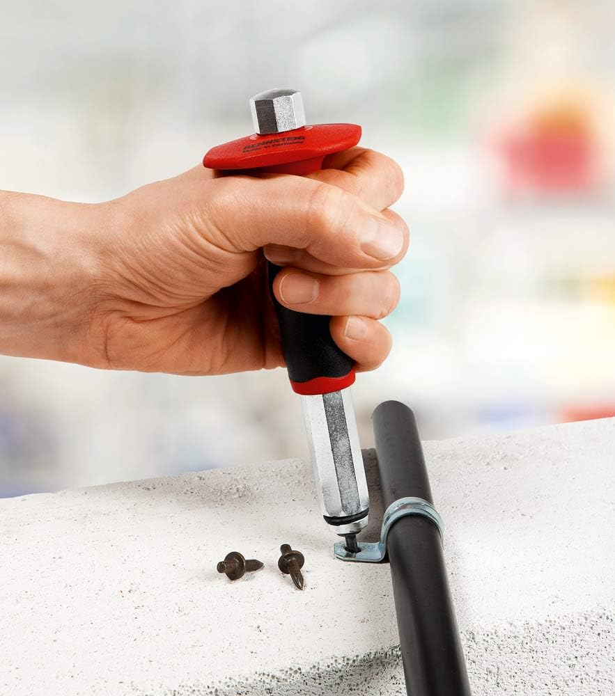 RENNSTEIG Einschlaghilfe mit Handschutz (für Betonnägel 4,0 mm, Handschutz rutschfest mit 2-Komponen