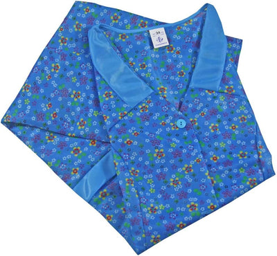 Kittel Schürze Dederon Nylon Kittelschürze versch. Farben 48 Design 3, 48 Design 3