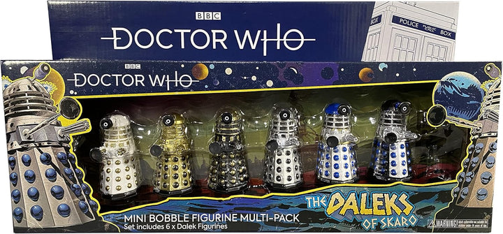 Doctor Who The Daleks of Skaro Bobble Figure 6 Pack Gift Set, 3 Inch (A1)