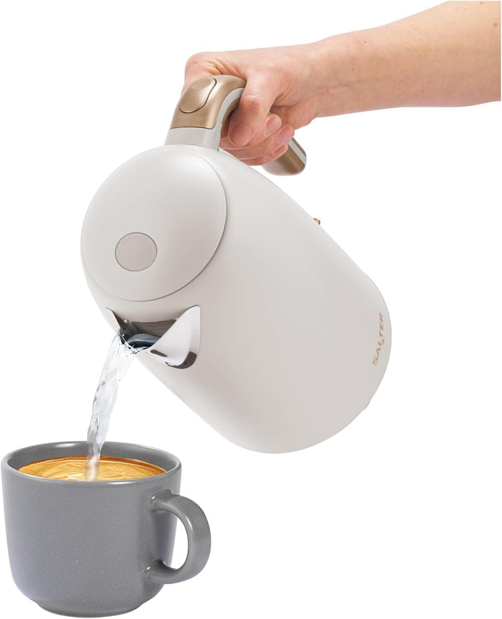 Salter Pebble 3KW Wasserkocher – 1,7 L schneller elektrischer Wasserkocher, herausnehmbarer Kalkfilt
