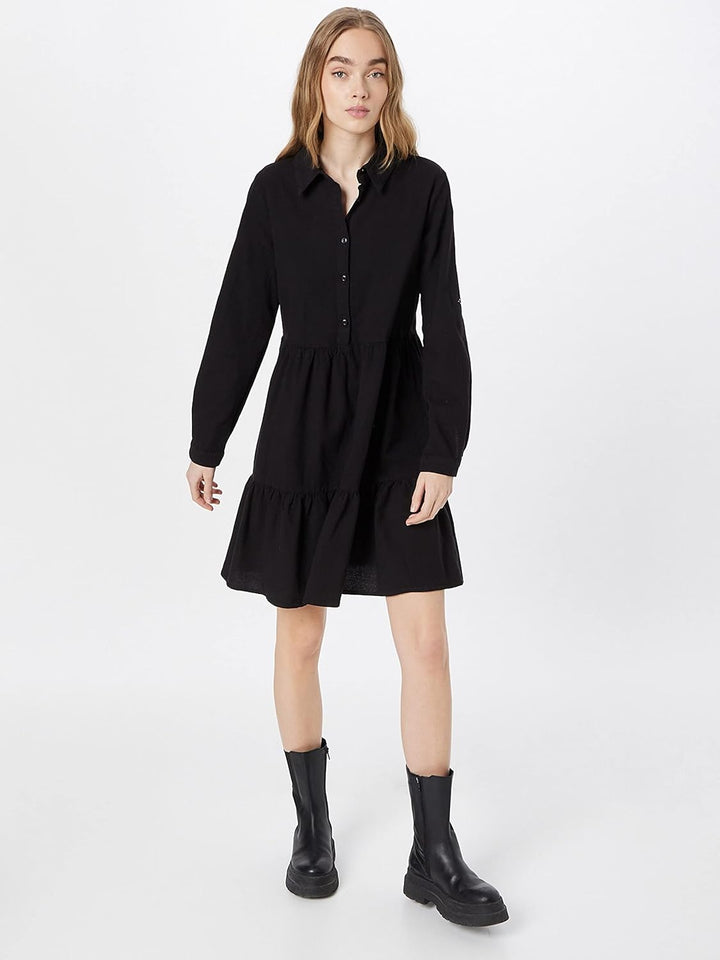 KAFFE Damen Kanaya Casual Dress 36 Black Deep, 36 Black Deep