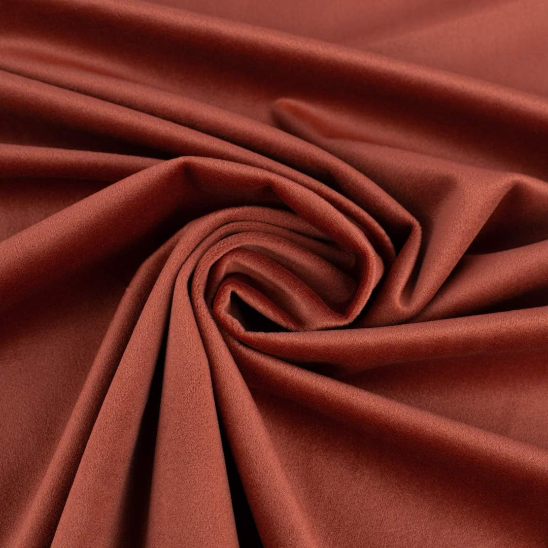 SCHÖNER LEBEN. Zugluftstopper Velvet Samt EIN Rostbraun div. Grössen, Auswahl:90cm Länge ca. 90x15x1