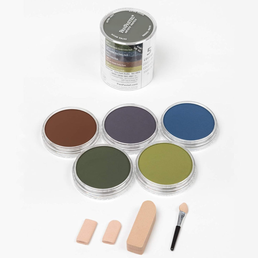PanPastel Pastell-Set mit 5 Farben, extra dunkle Schattierungen