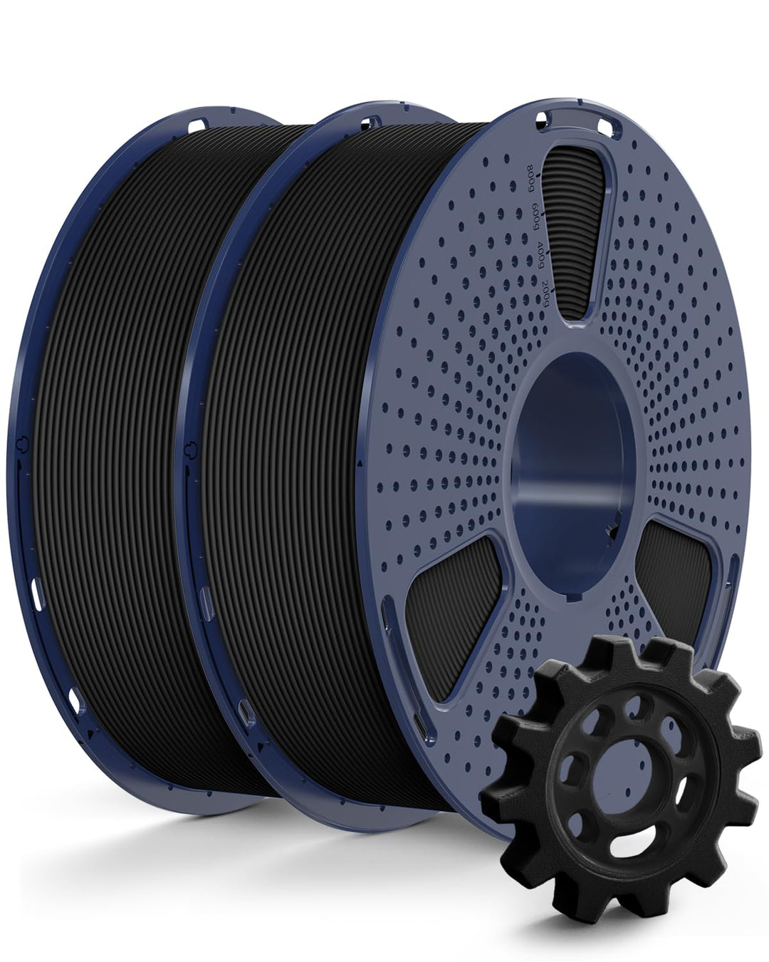 SUNLU 2KG Rapid PETG Filament Bündel, Hohe Geschwindigkeit 30–600mm/s 3D Drucker Filament, 1.75mm ±0