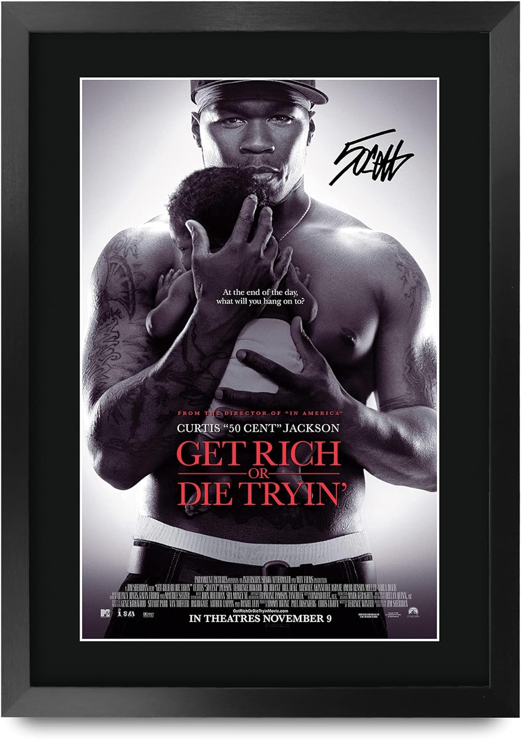 HWC Trading A3 FR Get Rich or Die Tryin Das Guss 50 Cent Geschenke Printed Poster Autogramme Bild fü