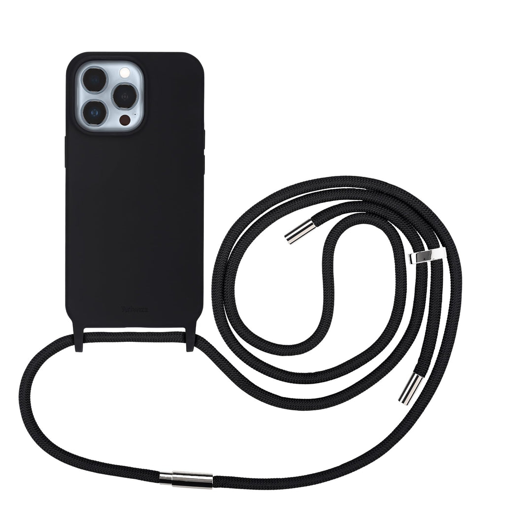 Artwizz HangOn Case kompatibel mit [iPhone 13 Pro] - Elastische Schutzhülle aus Silikon als Handyket