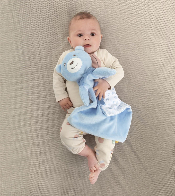 Chicco Spiel Maxi Doudou, Plüschspielzeug aus weichem Samt in Form eines Teddybären, mit klassischer