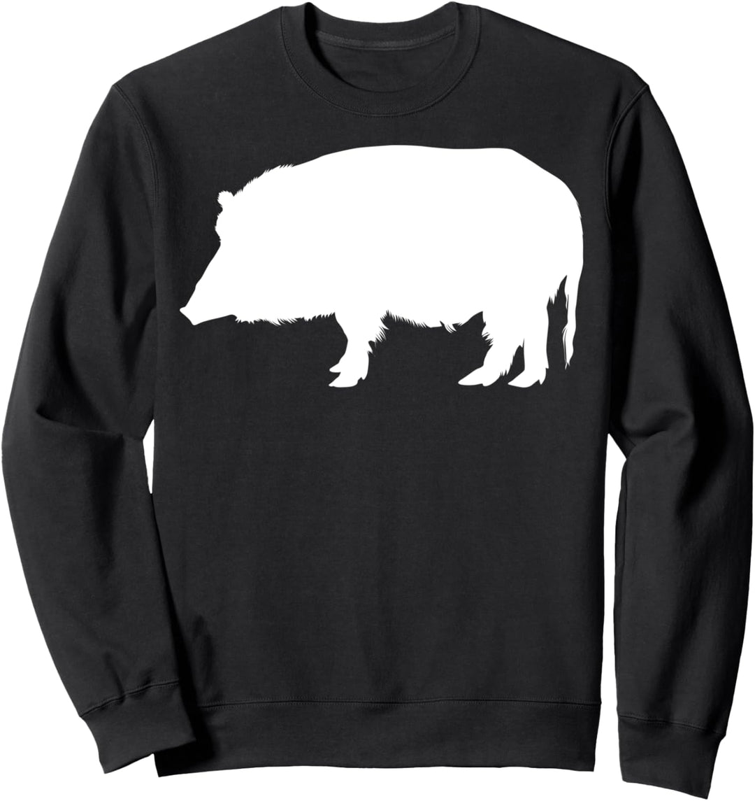 Wildschwein Keiler Schwein Jagen Jagd Jäger Wildnis Tiere Sweatshirt