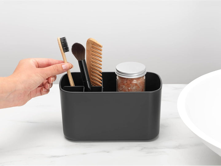 Brabantia Renew Collection Badezimmer-Caddy, Kunststoff, Dunkelgrau, Einheitsgrösse, Dunkelgrau