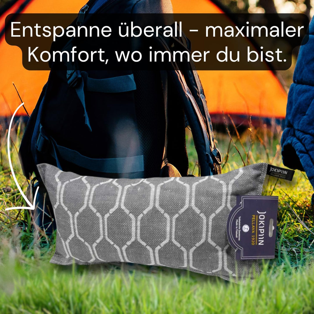 Jokipiin Premium Saunakissen 40 x 22 cm | 100% Made in Finland | ReisekissenLeinen Baumwolle