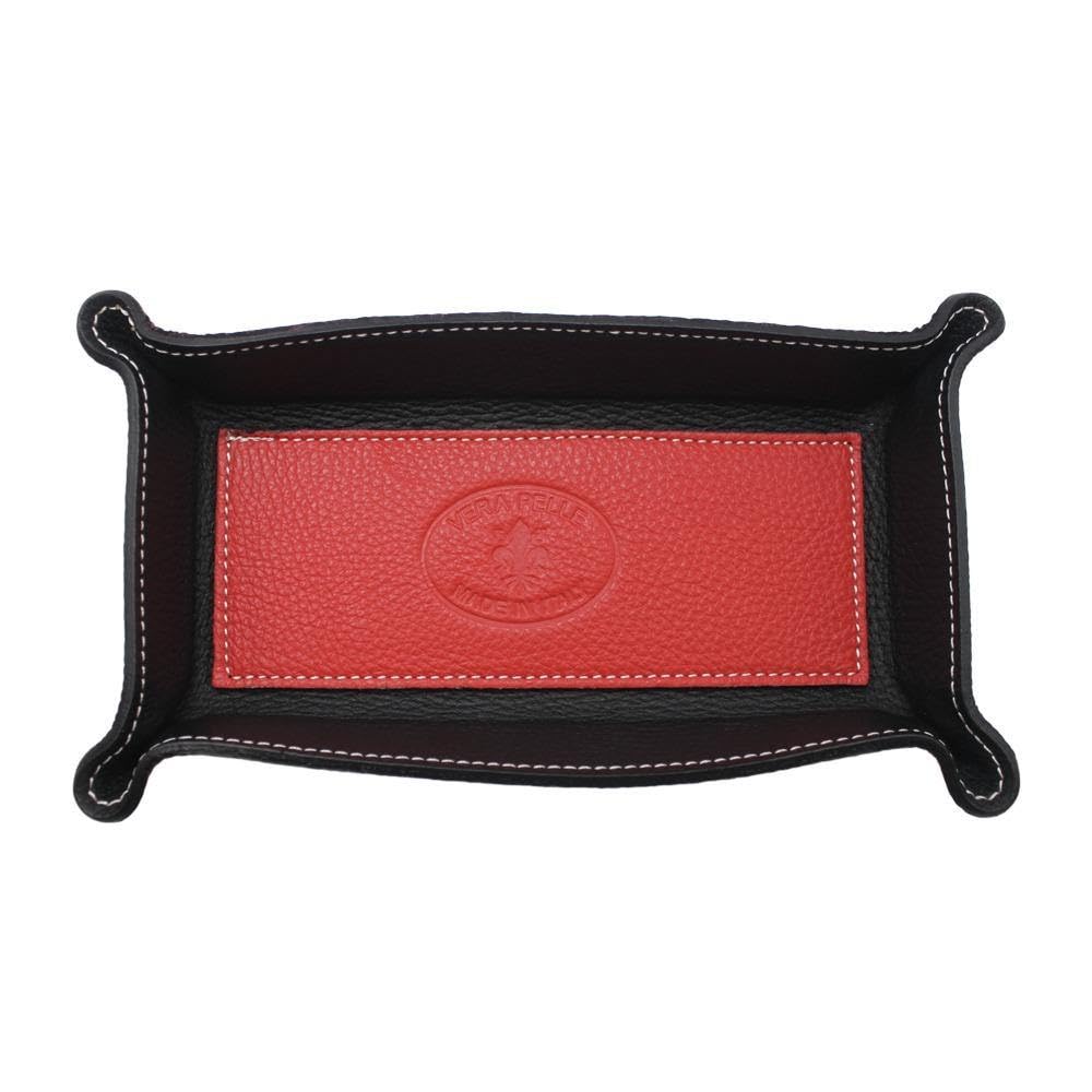 FrasiBags Taschenleerer Leder - Vide Poche - Ledertablett Organizer, Praktische rechteckig Aufbewahr