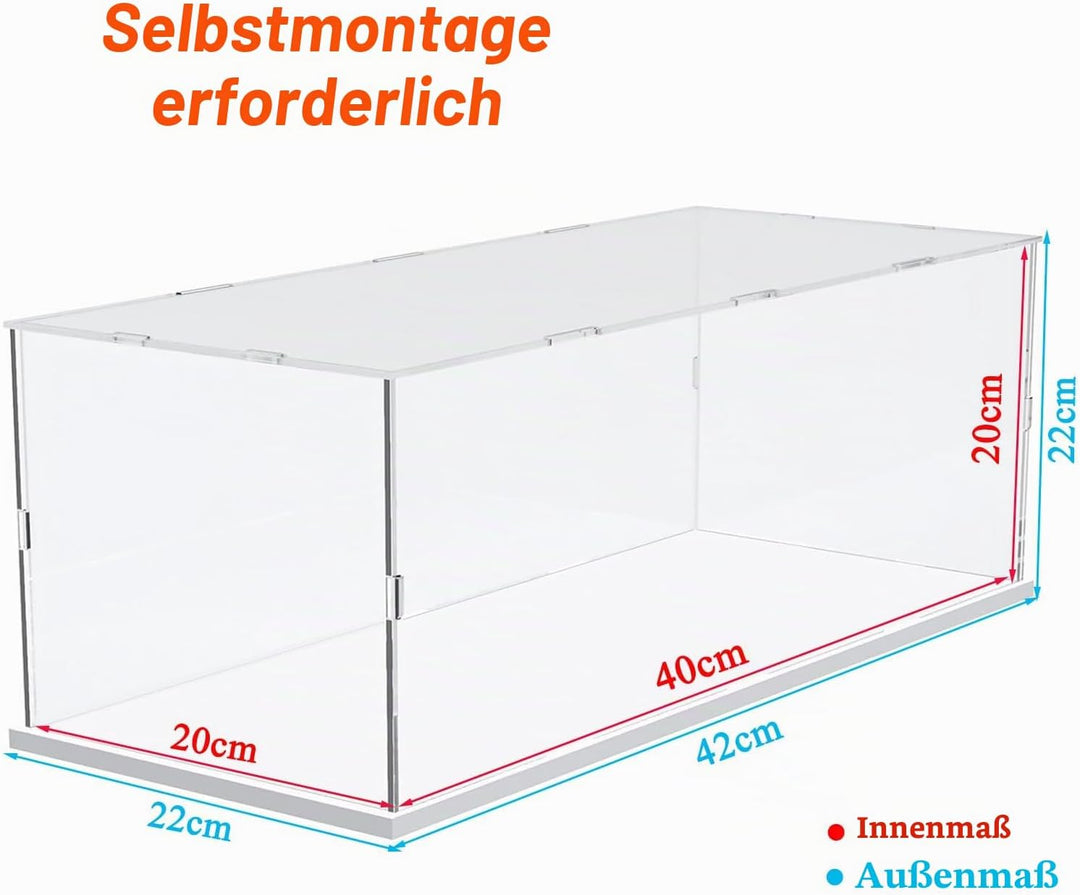 Acryl Vitrine Klar für Lego Actionfiguren Funko Pop Modell Skulptur Transparenter Plexiglas Display