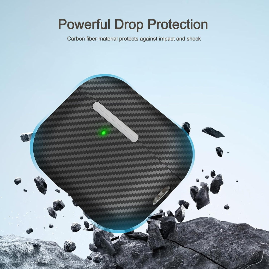 memumi Carbon Hülle für AirPods Pro 3, 0.5 mm Superdünne, Hülle aus echter Carbon für AirPods Pro 3