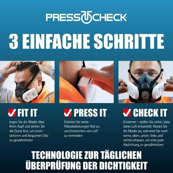 JSP PressToCheck Filters - ABEK1 P3 (BMN750-000-600) Einzelbett, Einzelbett