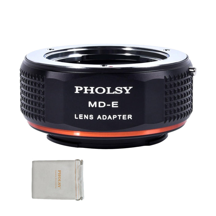 PHOLSY Manueller Objektivadapter: Kompatibel mit Minolta Rokkor MD (MC/SR) Objektiv und Sony E (NEX)