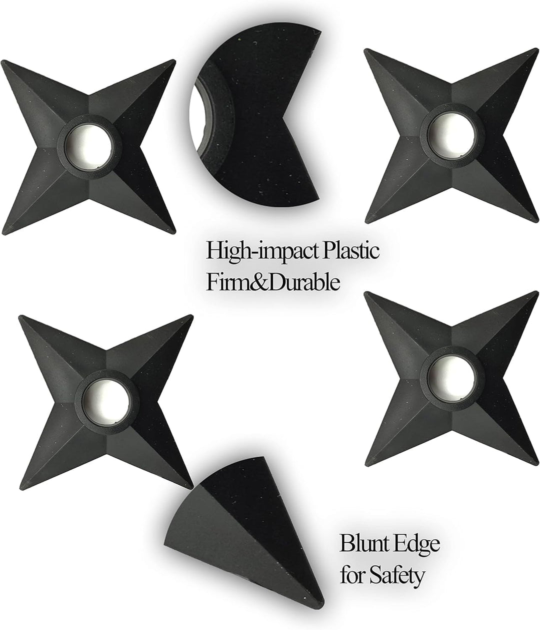 Kunai Ninja Cosplay, Requisiten Ninja Themed Kostüm, Kunststoff, Cosplay Zubehör Kunai Set, Schwarz