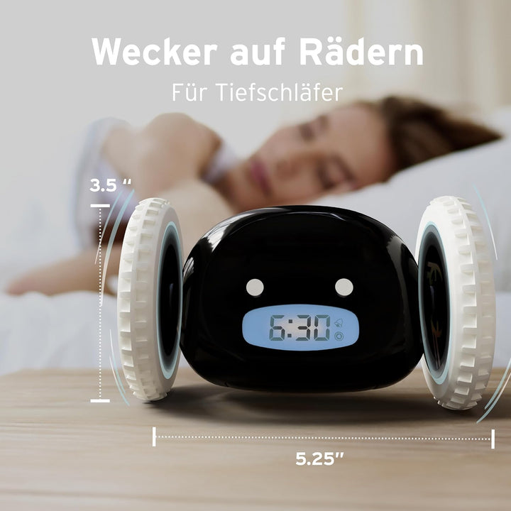 CLOCKY Lauter Wecker Digital Wecker Laut für tiefschläfer Erwachsene Jugendliche Lustig für schwerhö