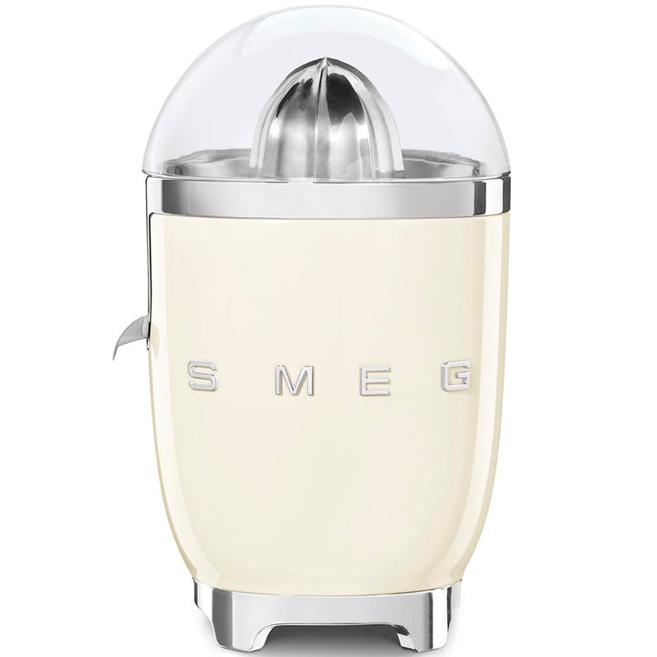 SMEG, Elektrische Zitruspresse CJF11CREU, tropfsicherer Auslauf und Universalkegel, rutschfeste Stel