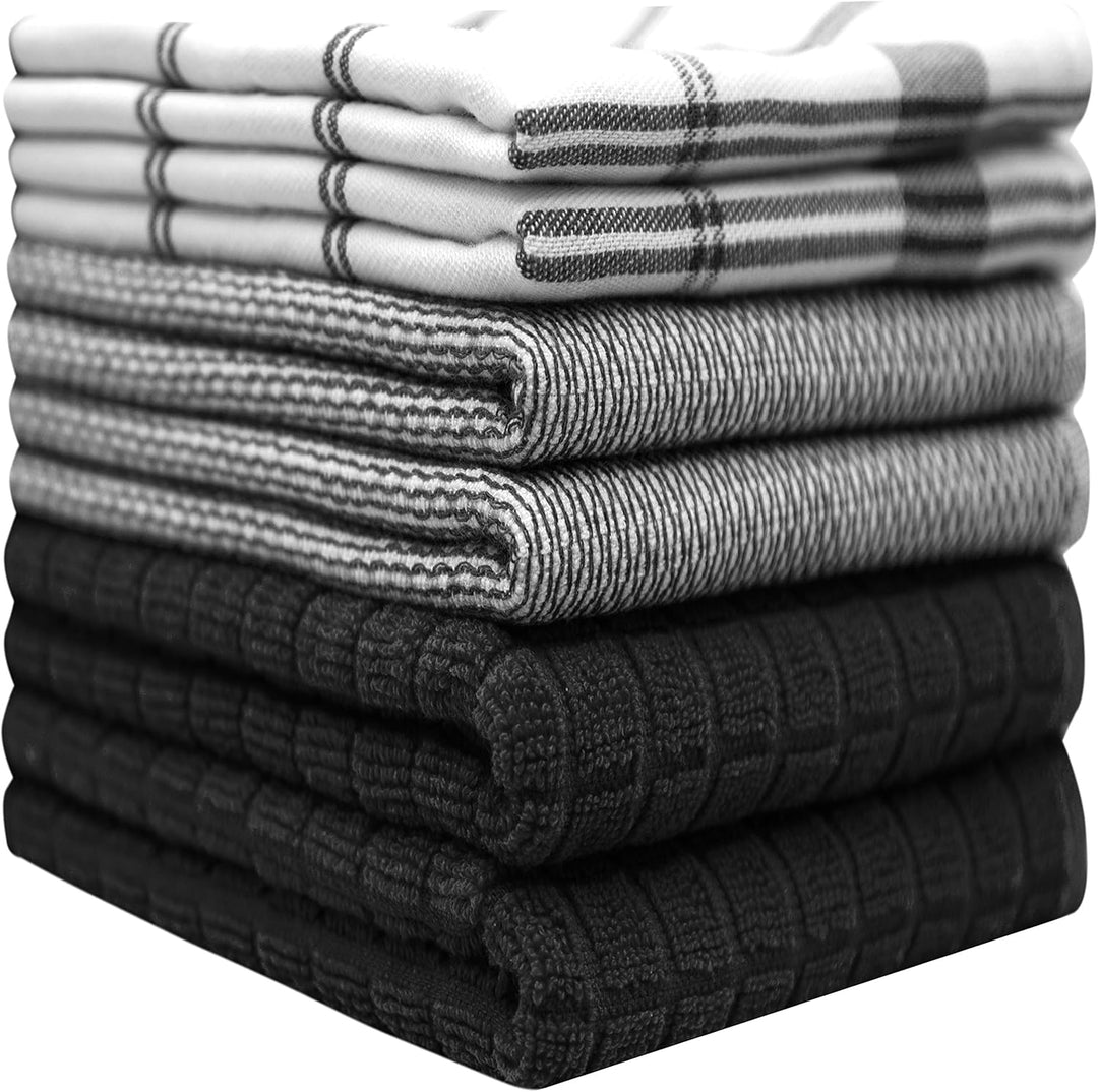 Bumble Küchenhandtücher - Geschirrhandtücher Handtücher Baumwolle – 6er Pack – XL Grösse 50 x 70 cm