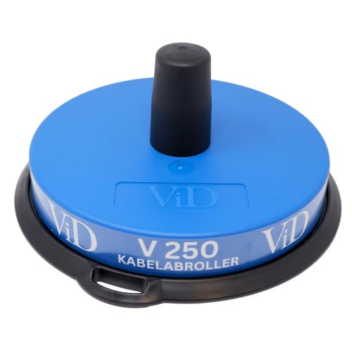 ViD® Kabelabroller bis 190 KG | Ø 25 x 5 cm | kompakter Kabeltrommel Abroller mit dynamischer Bremse
