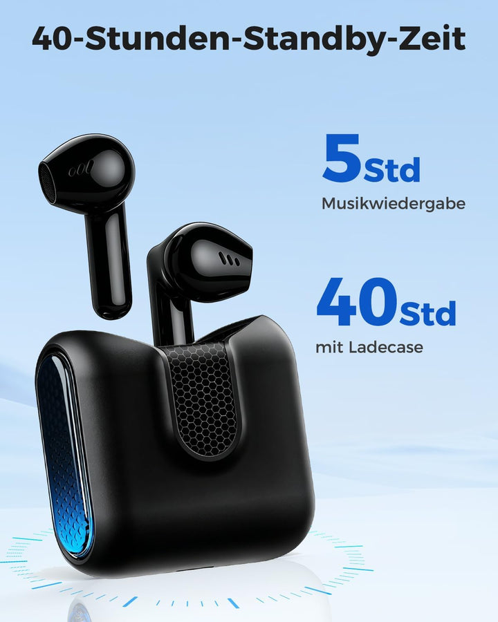 NE49 KI Übersetzungskopfhörer, 150 Sprachen & 6 Modi Echtzeit Sprachübersetzer, Bluetooth 6.0 Kabell