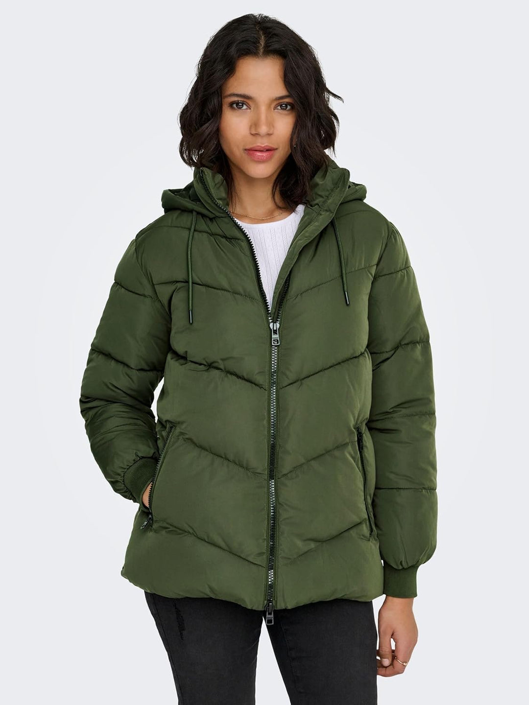 ONLY Female Steppmantel ONLMADDIE Steppmantel Forest Night XS, Forest Night XS