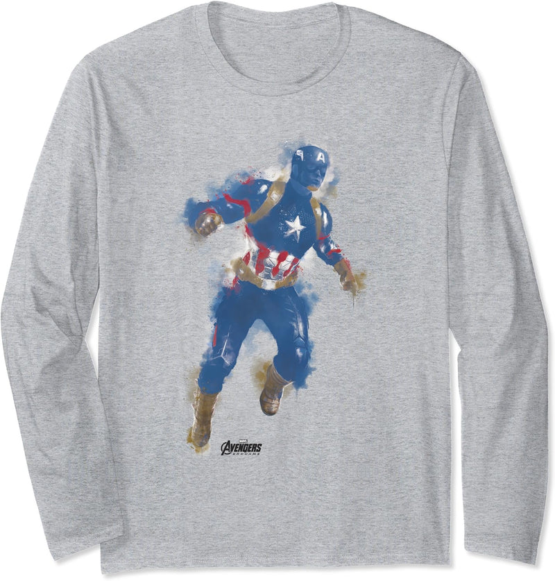 Marvel Avengers: Endgame Captain America Spray Paint Langarmshirt