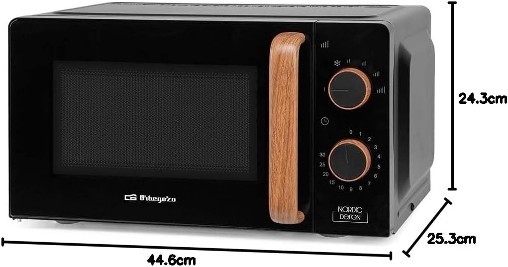Mikrowelle Orbegozo MI2120, Schwarz, 20 l
