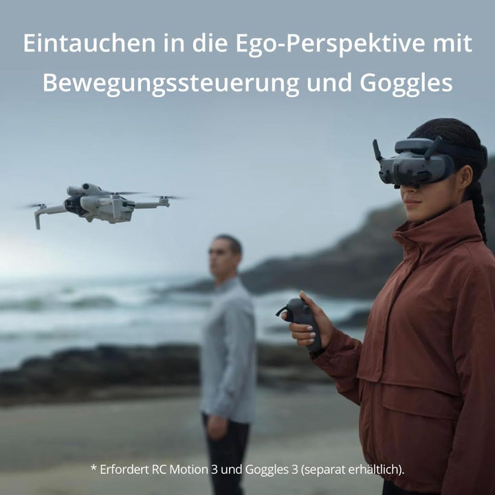 DJI Mini 4 Pro, faltbare mini-Drohne mit 4K HDR-Videokamera, unter 249 g, 34 Minuten Flugzeit, 20 km