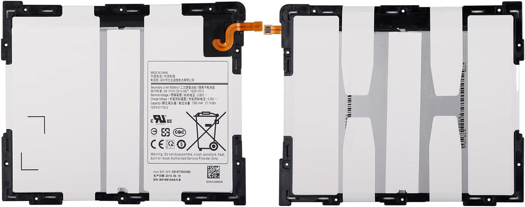 SwarKing Ersatz Akku Kompatibel mit Kompatibel mit Samsung Galaxy Tab A 2018 10.5" SM-T590 SM-T595 E