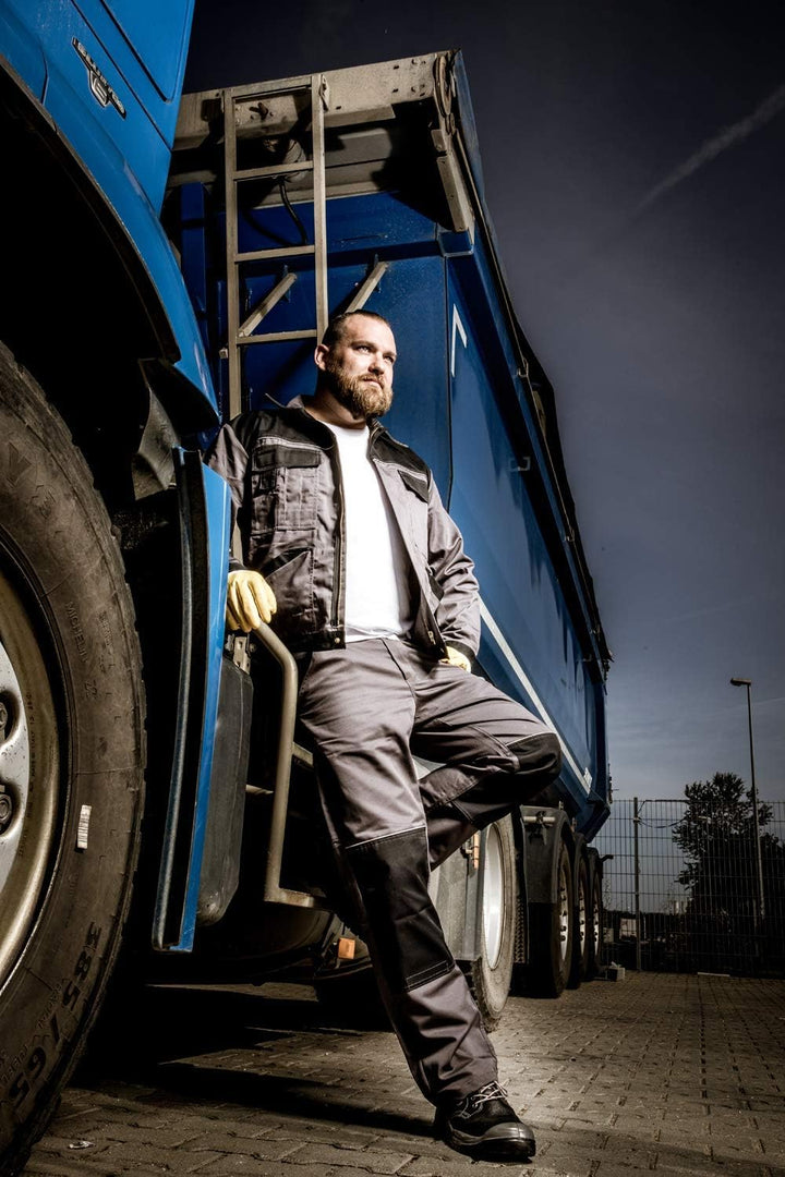 Nitras Motion Tex Light Arbeitsjacke - Cargojacke mit vielen Taschen - leicht & atmungsaktiv 24 Grau