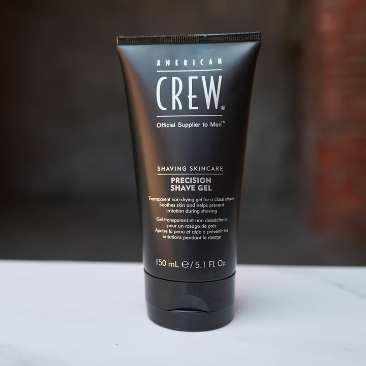 AMERICAN CREW – Precision Shave Gel, 150 ml, Rasiergel für präzise Rasuren, Gel spendet Feuchtigkeit