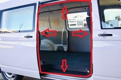 LLS-GERMANY Schiebetürdichtung Kompatibel mit V.W. T6 KASTEN Gummidichtung Schiebetür Dichtung Trans