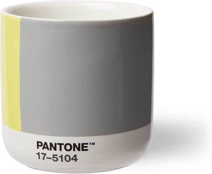 Pantone doppelwandiger Porzellan-Thermobecher Cortado, ohne Henkel, 190ml, CoY 2021 Illuminating 13-