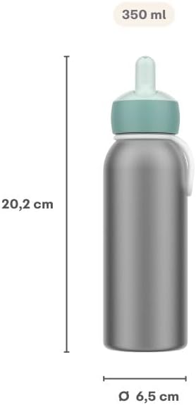 Mepal – Thermoflasche Flip-up Campus – 350 ml – Türkis– hält Getränke lange kalt oder warm – Edelsta